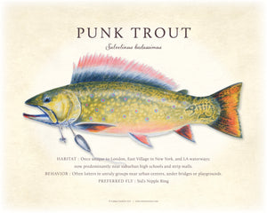 Punk Trout Giclee Print