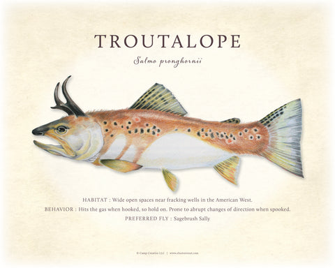 Troutalope Giclee Print