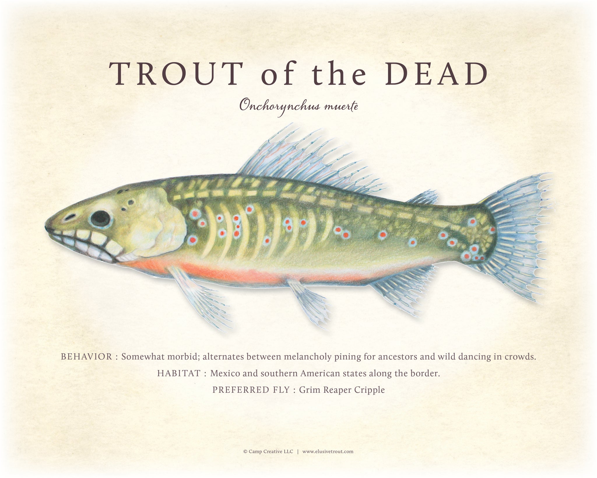 Trout of the Dead Giclee Print