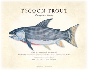 Tycoon Trout Giclee Print